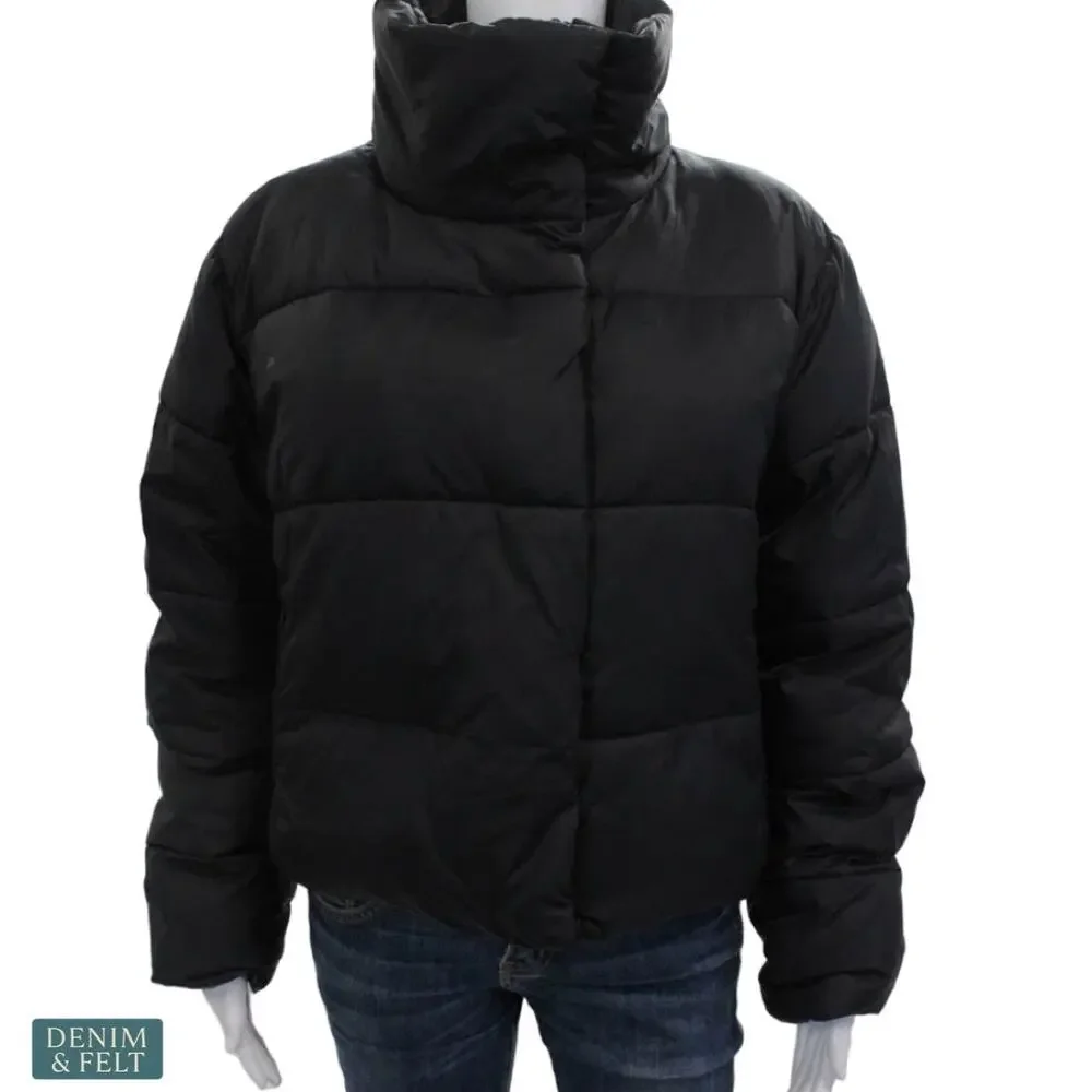 Alo Yoga Gold Rush Puffer Jacket Black Warm Athleisure Streetwear Winter Layer - Picture 8 of 16